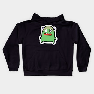 Cool Funny Green Sticker Kids Hoodie